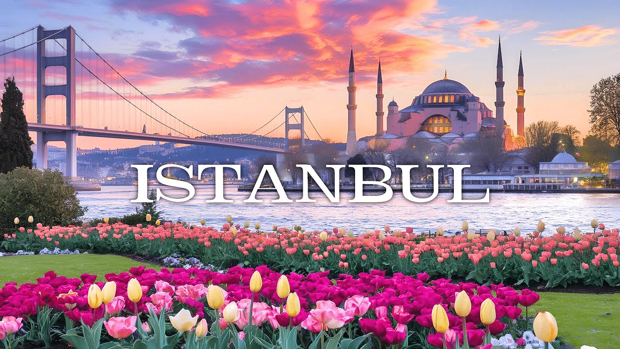 Flying over ISTANBUL (4K UHD) Drone Film + Best Ambient Piano Music For Stress Relief, Meditation